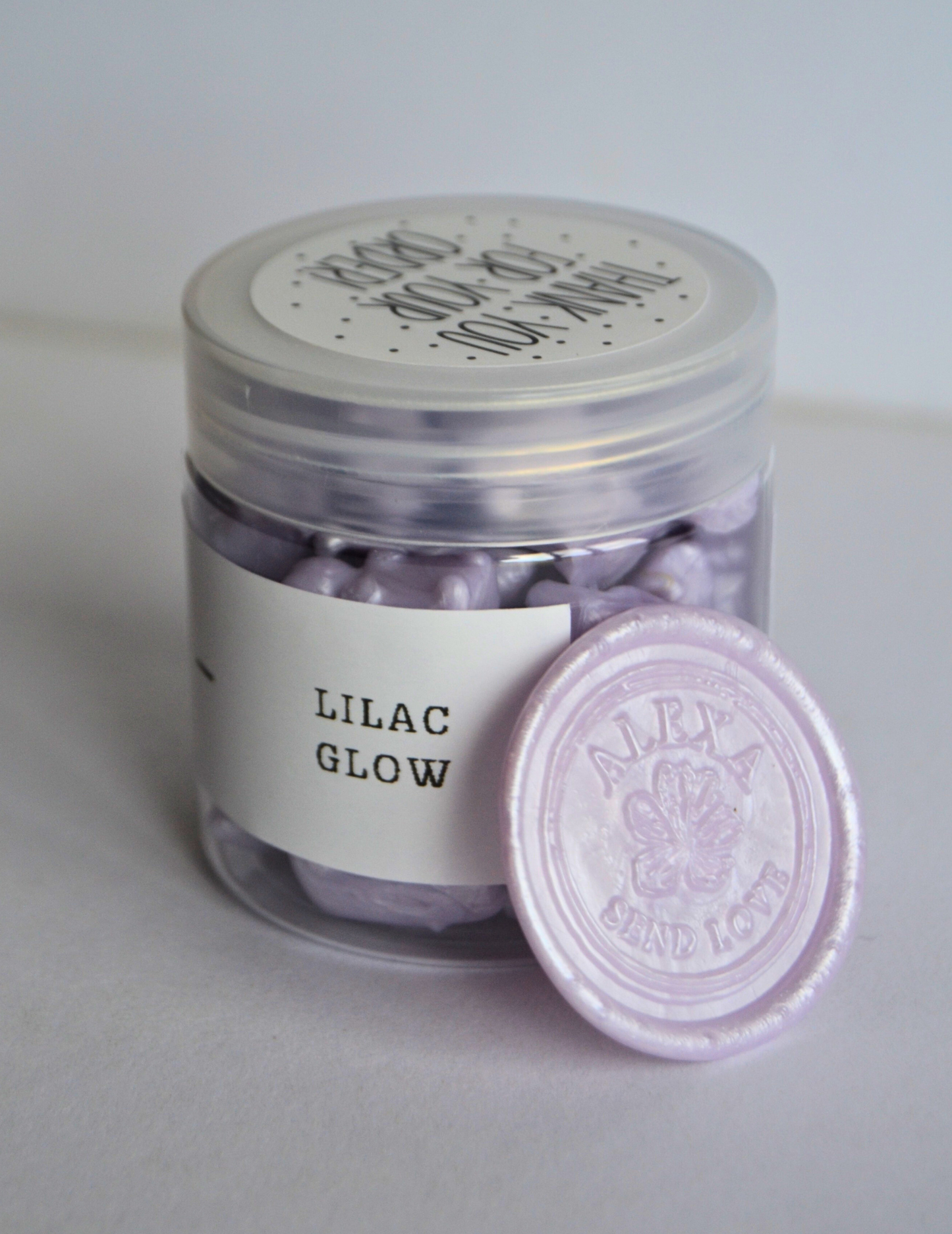 Lilac Glow Wax Sealing Beads (Gummy Bear Shape)