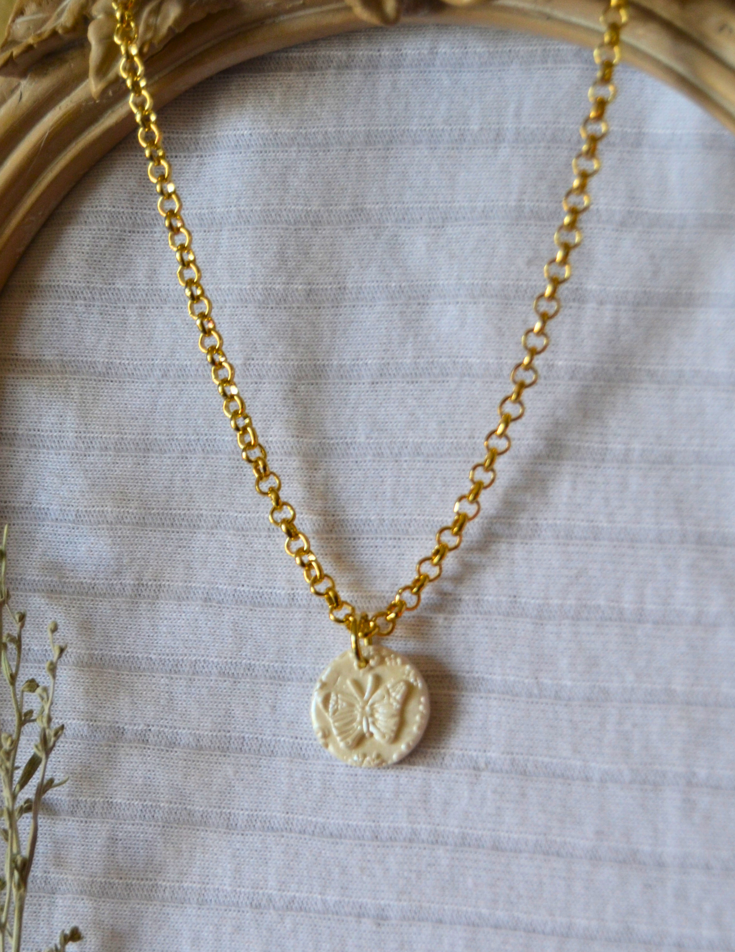 Handmade Necklace (Gold Chain)