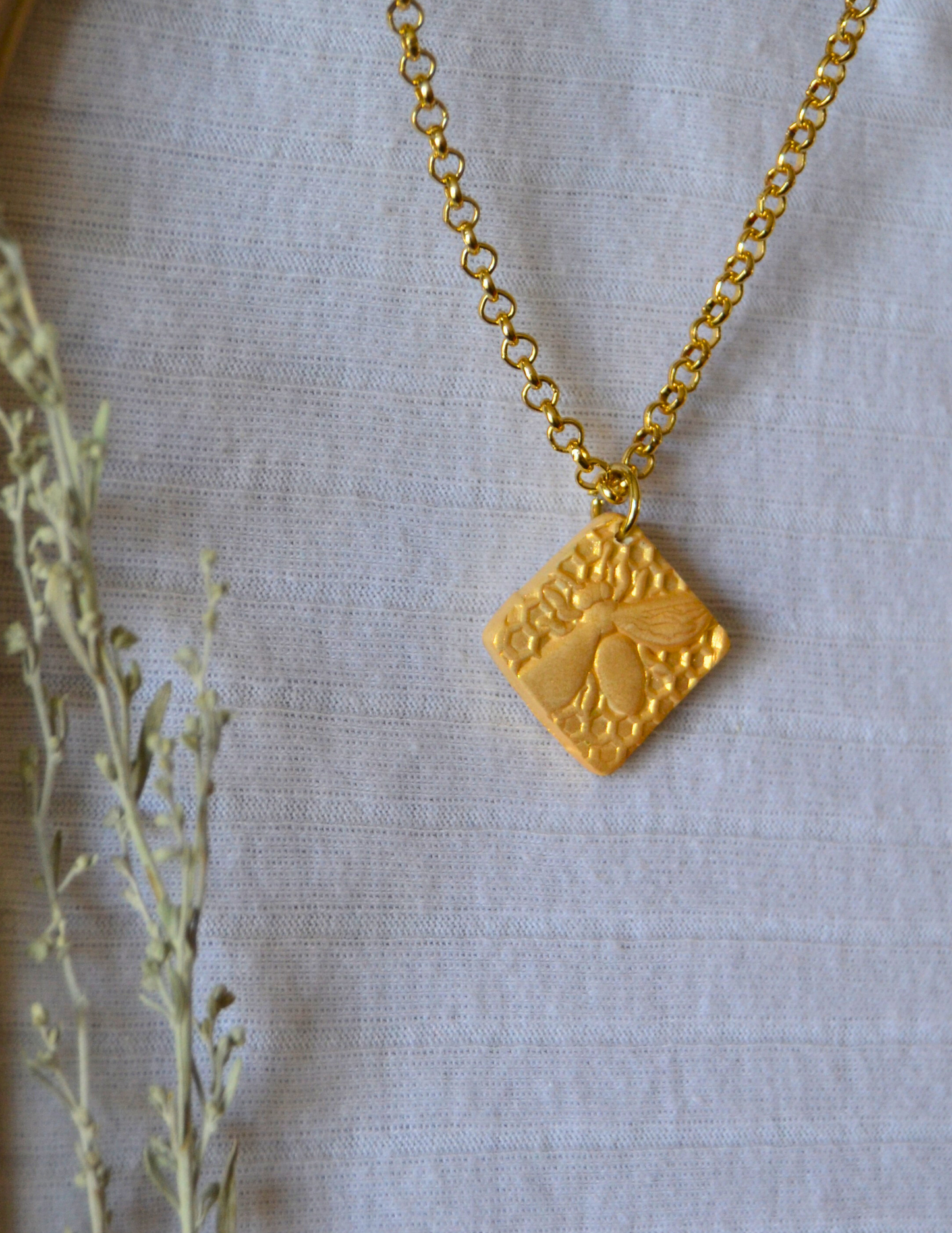 Handmade Necklace (Gold Chain)