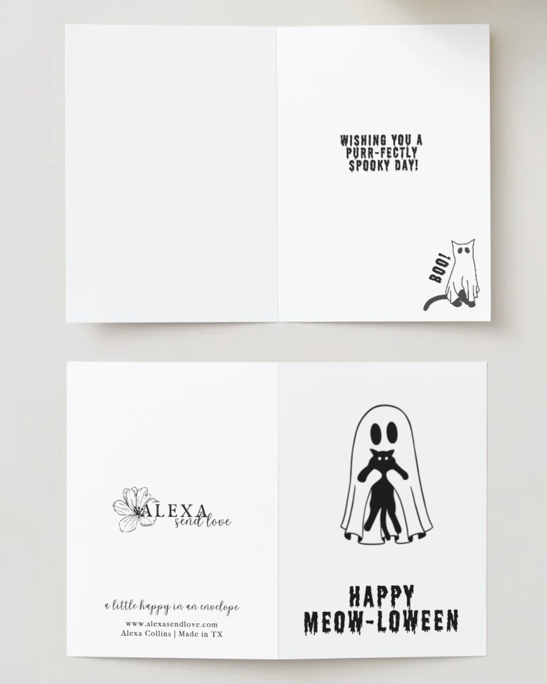 Happy Meow-loween Greeting Card (PREORDER)