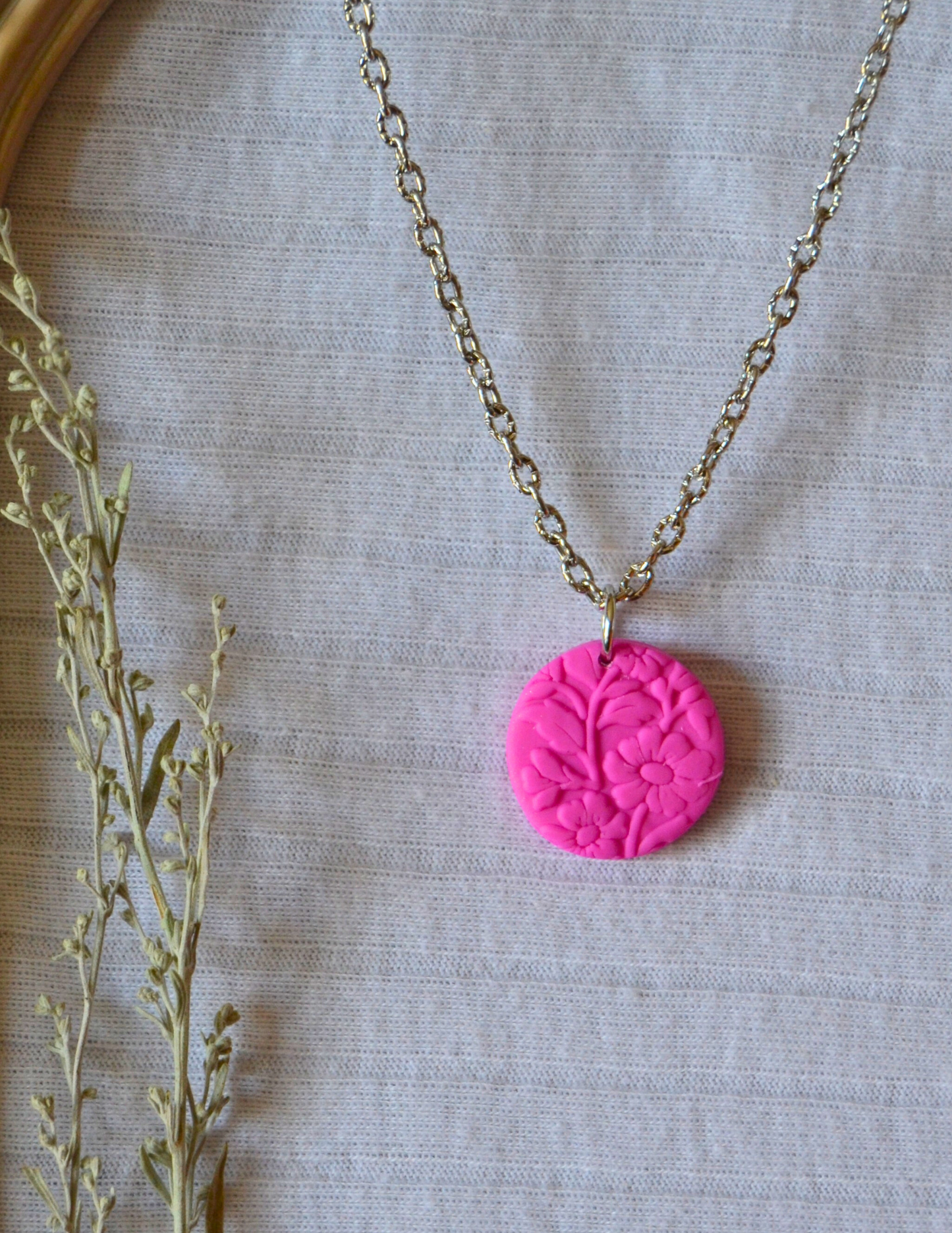 Handmade Necklace (Silver Chain)