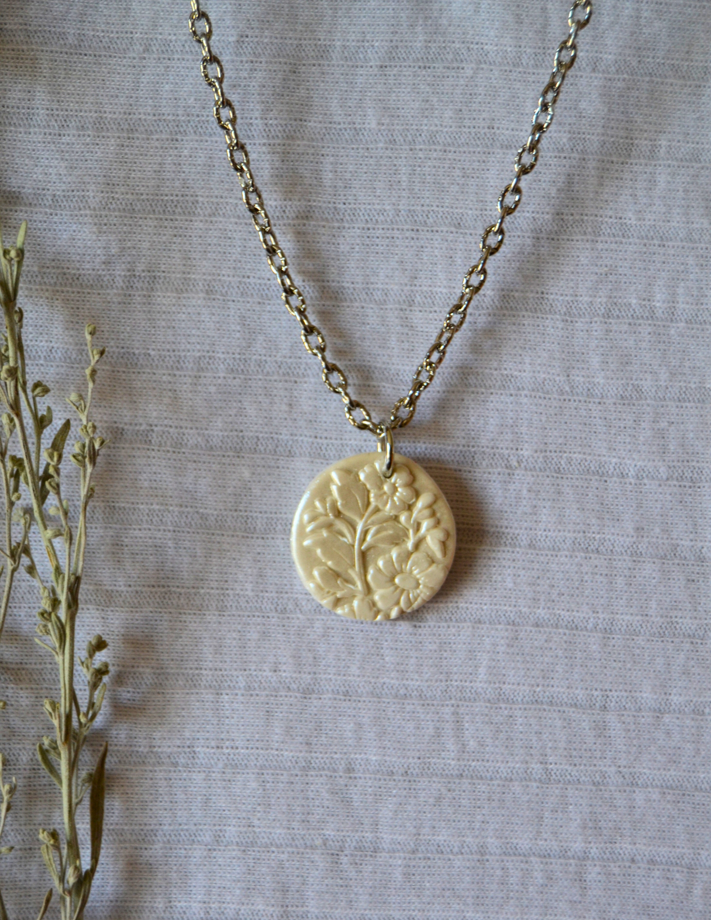 Handmade Necklace (Silver Chain)