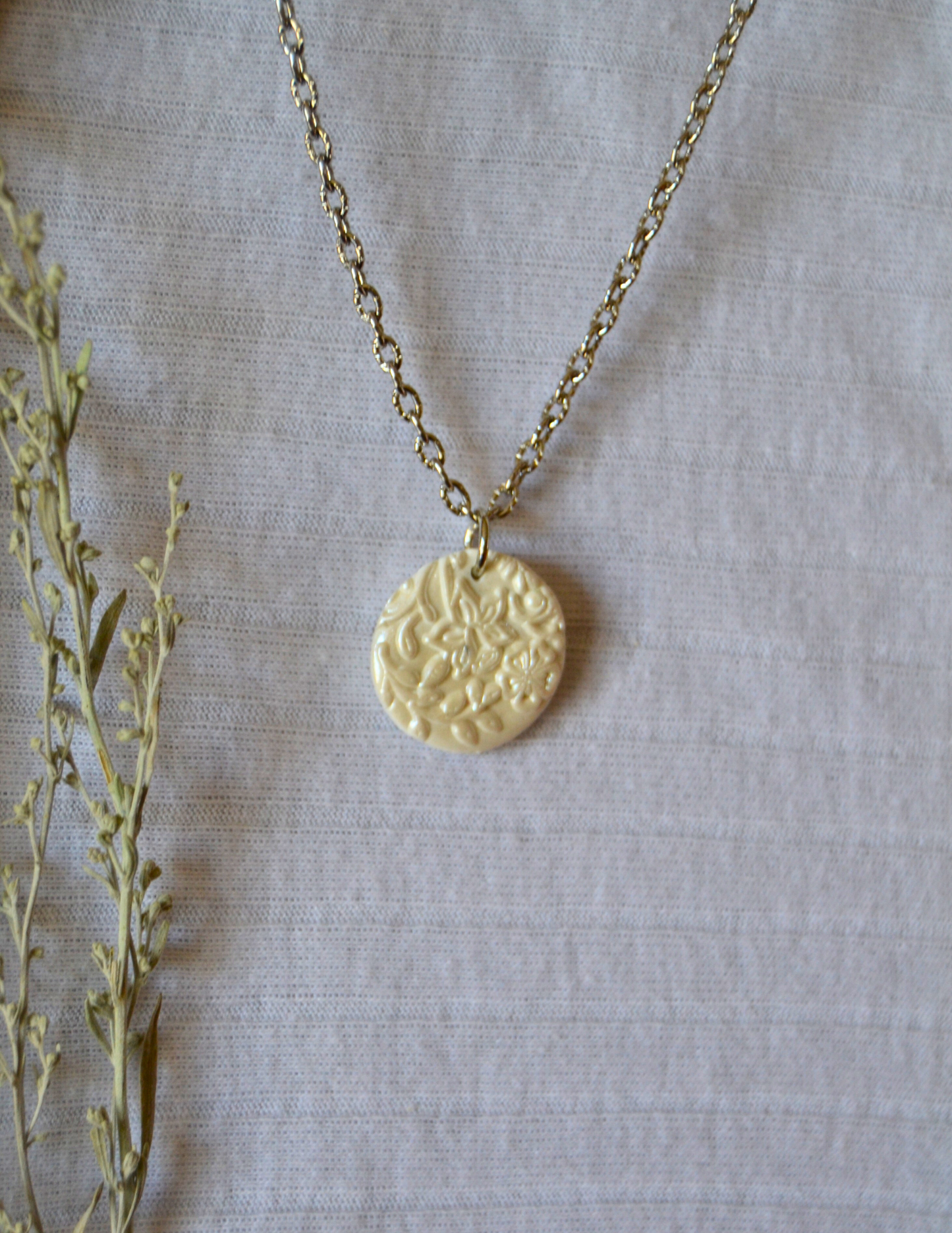 Handmade Necklace (Silver Chain)