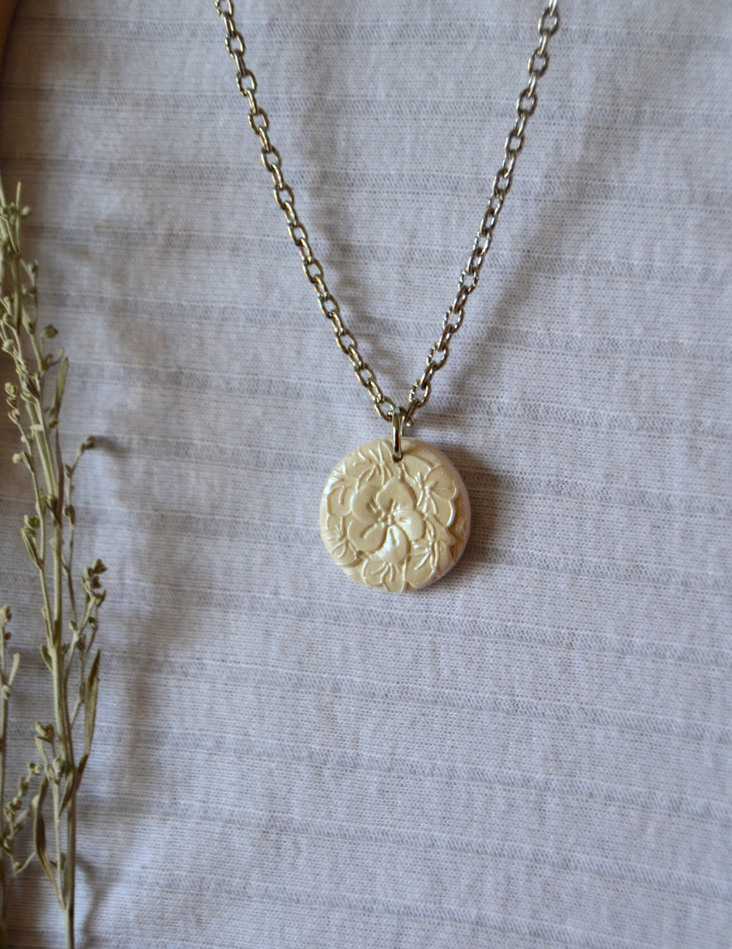 Handmade Necklace (Silver Chain)