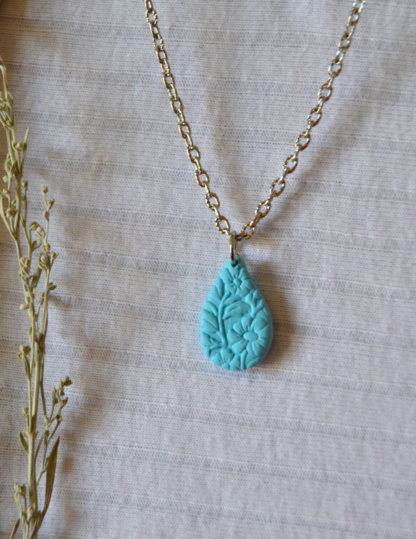 Handmade Necklace (Silver Chain)