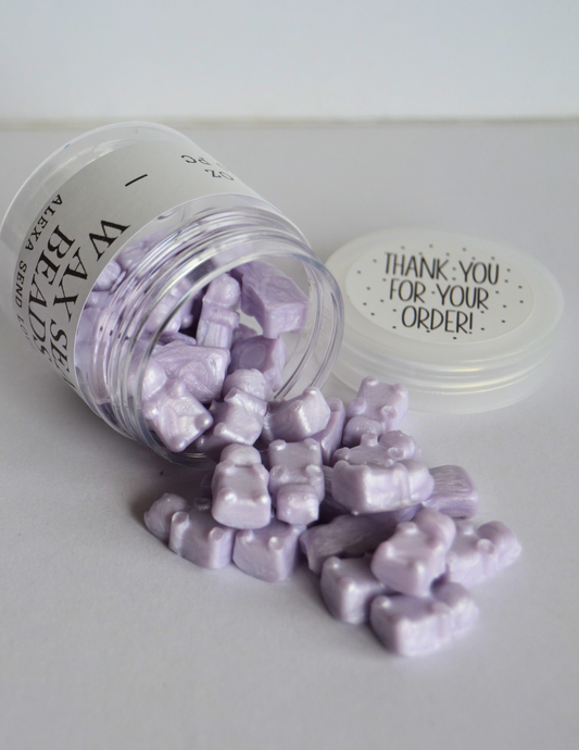 Lilac Glow Wax Sealing Beads (Gummy Bear Shape)