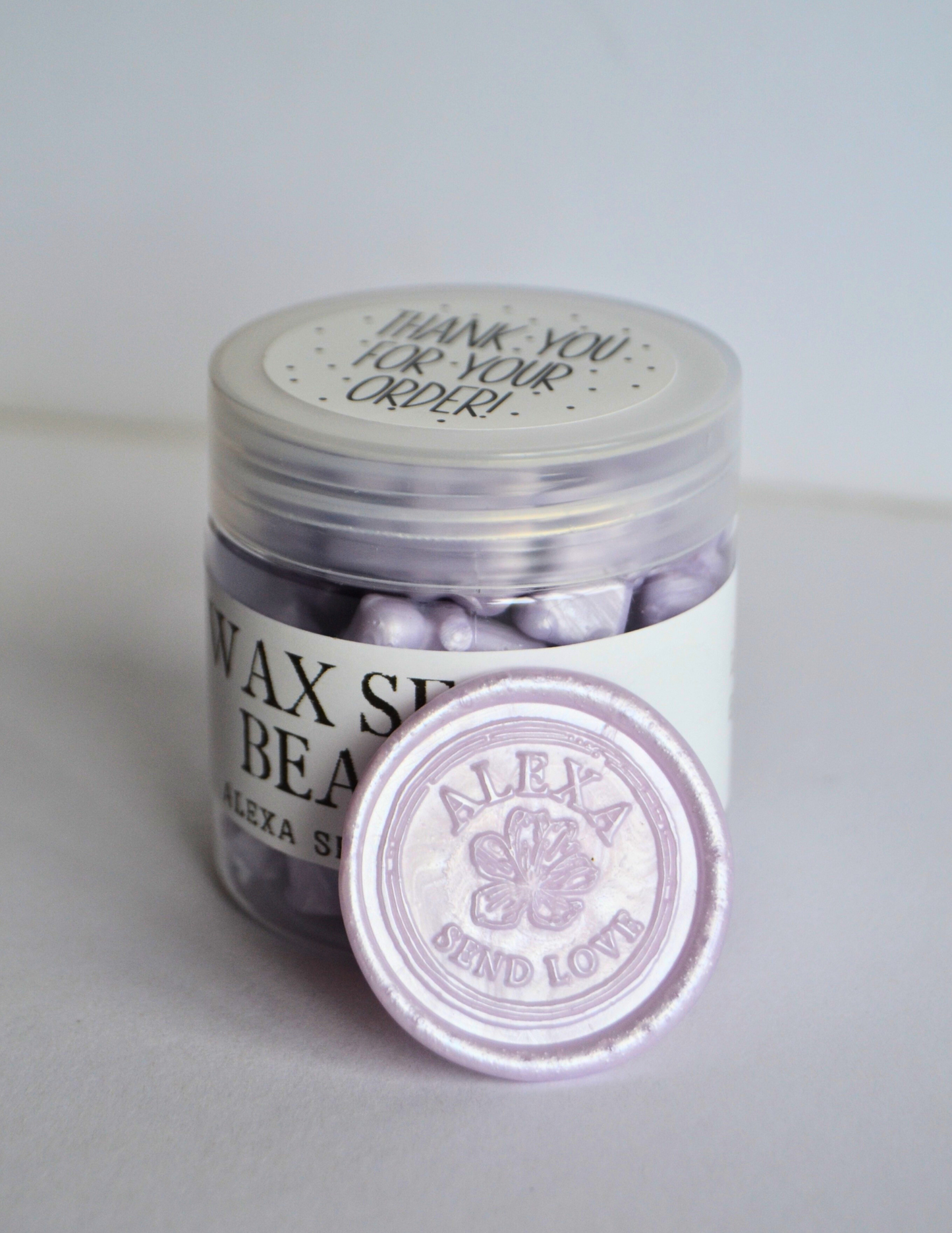 Lilac Glow Wax Sealing Beads (Gummy Bear Shape)