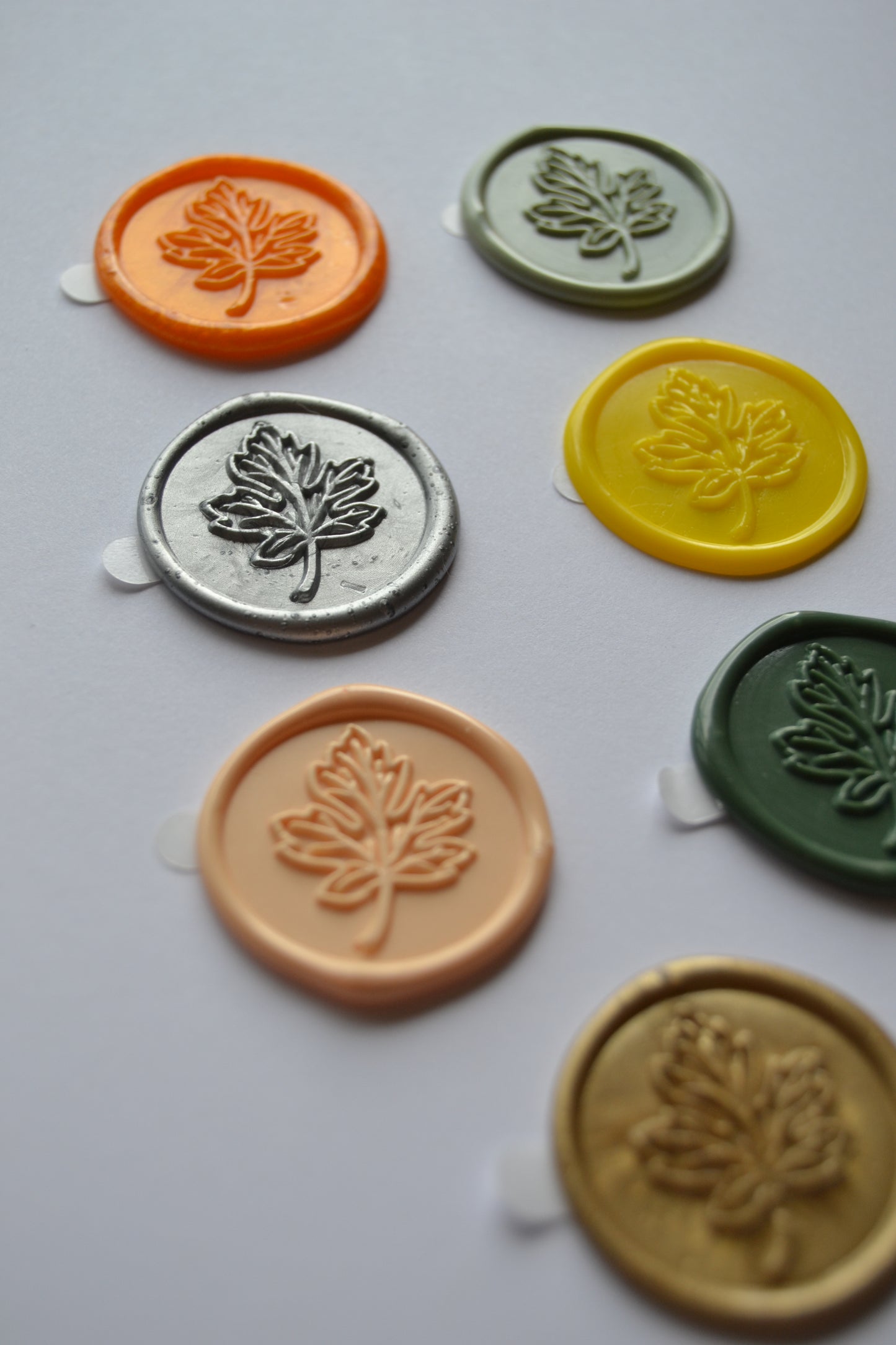 Harvest Leaf Wax Seal Sticker