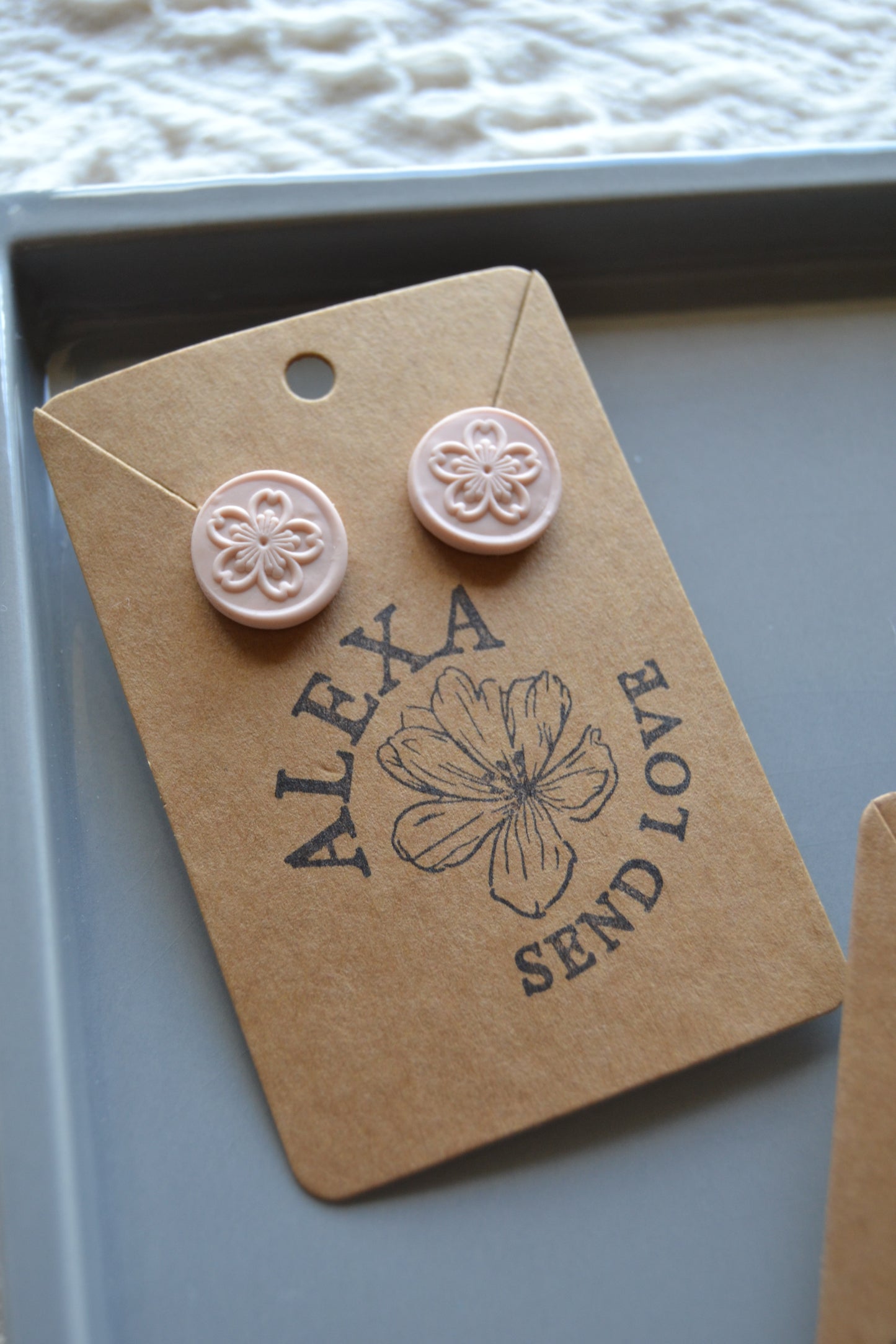 Mini Wax Seal Earrings (Stainless Steel)