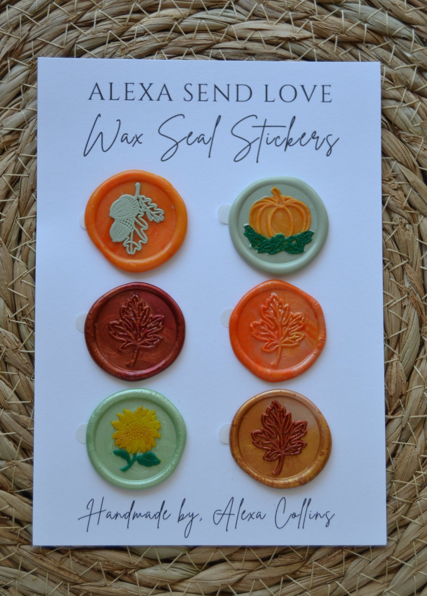 Falling for Fall Wax Seal Sticker Set – 1" Handmade Seals