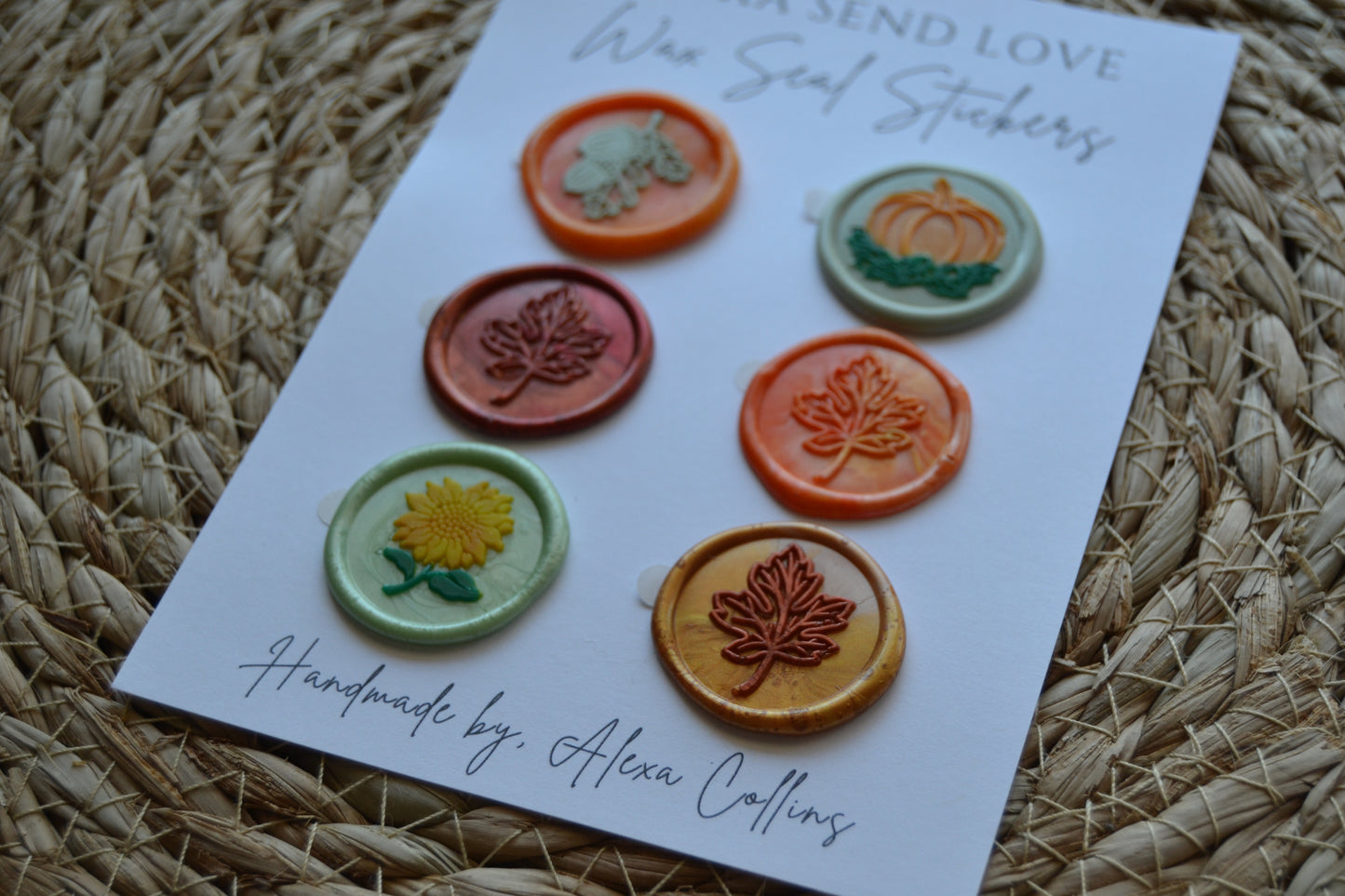 Falling for Fall Wax Seal Sticker Set – 1" Handmade Seals