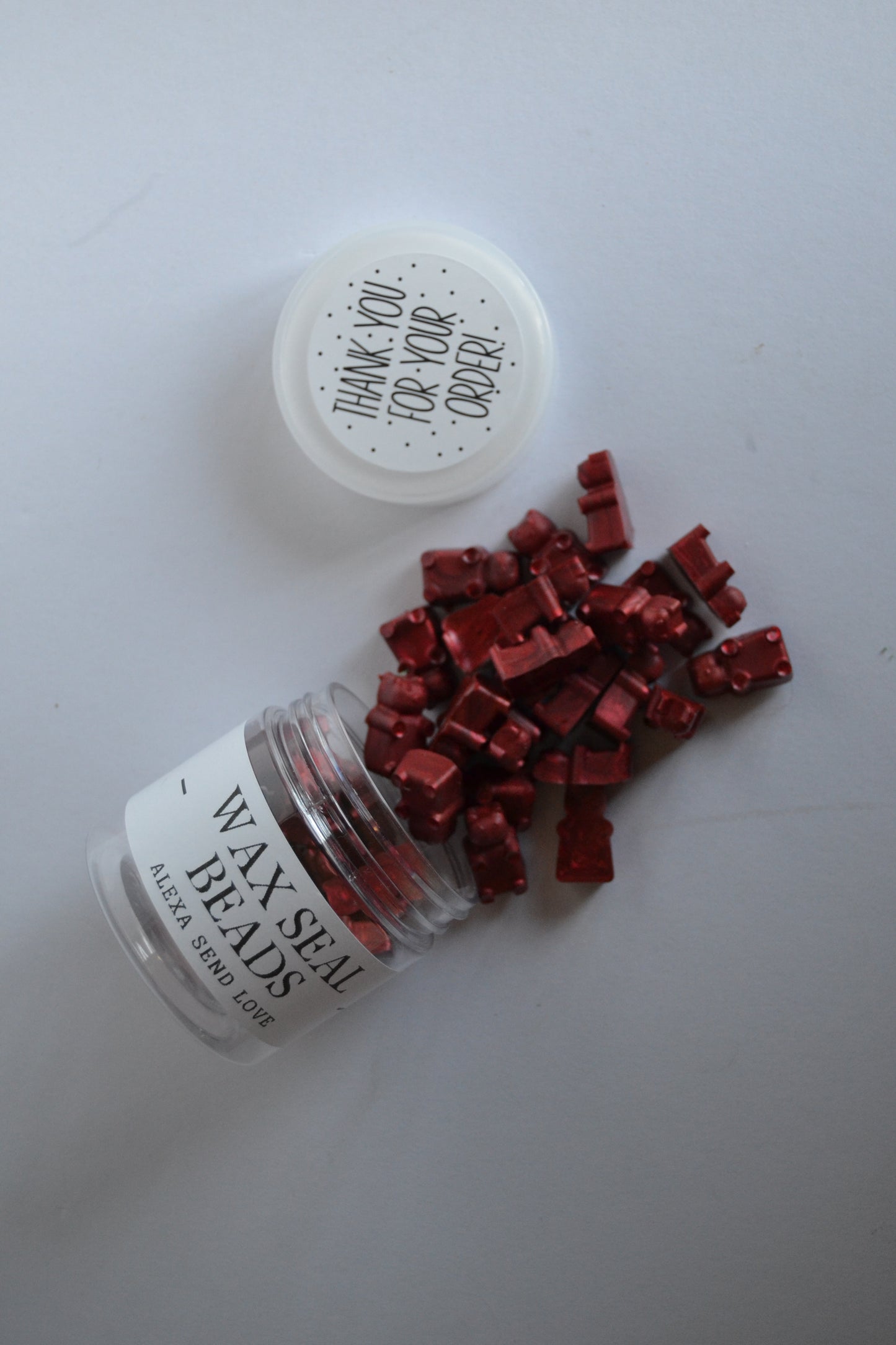 Ruby Ember Wax Sealing Beads (Gummy Bear Shape)