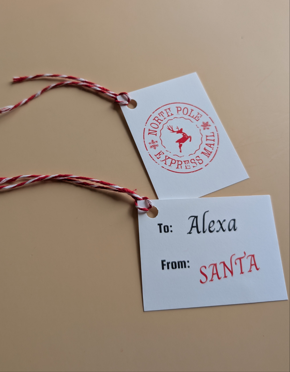 North Pole Express Mail Gift Tag