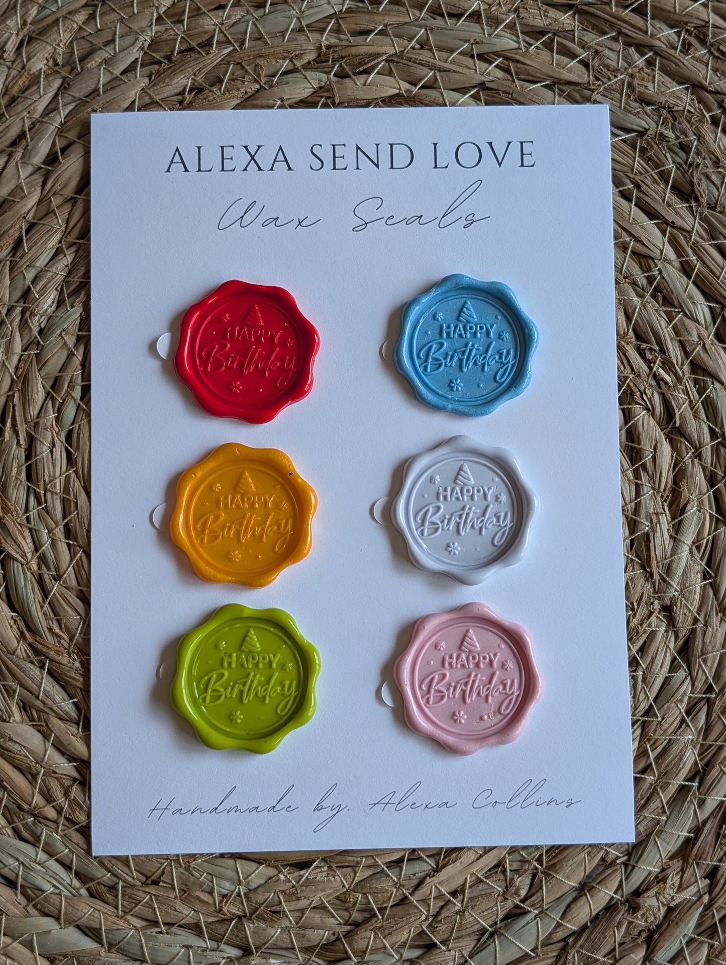Colorful Birthday Wax Seal Pack (6)