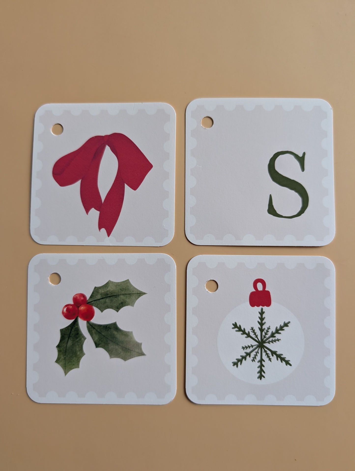 Custom Stamp Collection Gift Tags (Pack of 4)