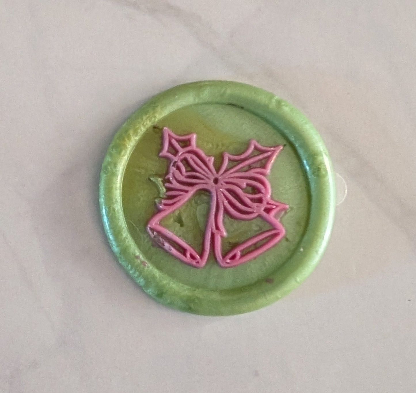 Handmade Pink Christmas Card