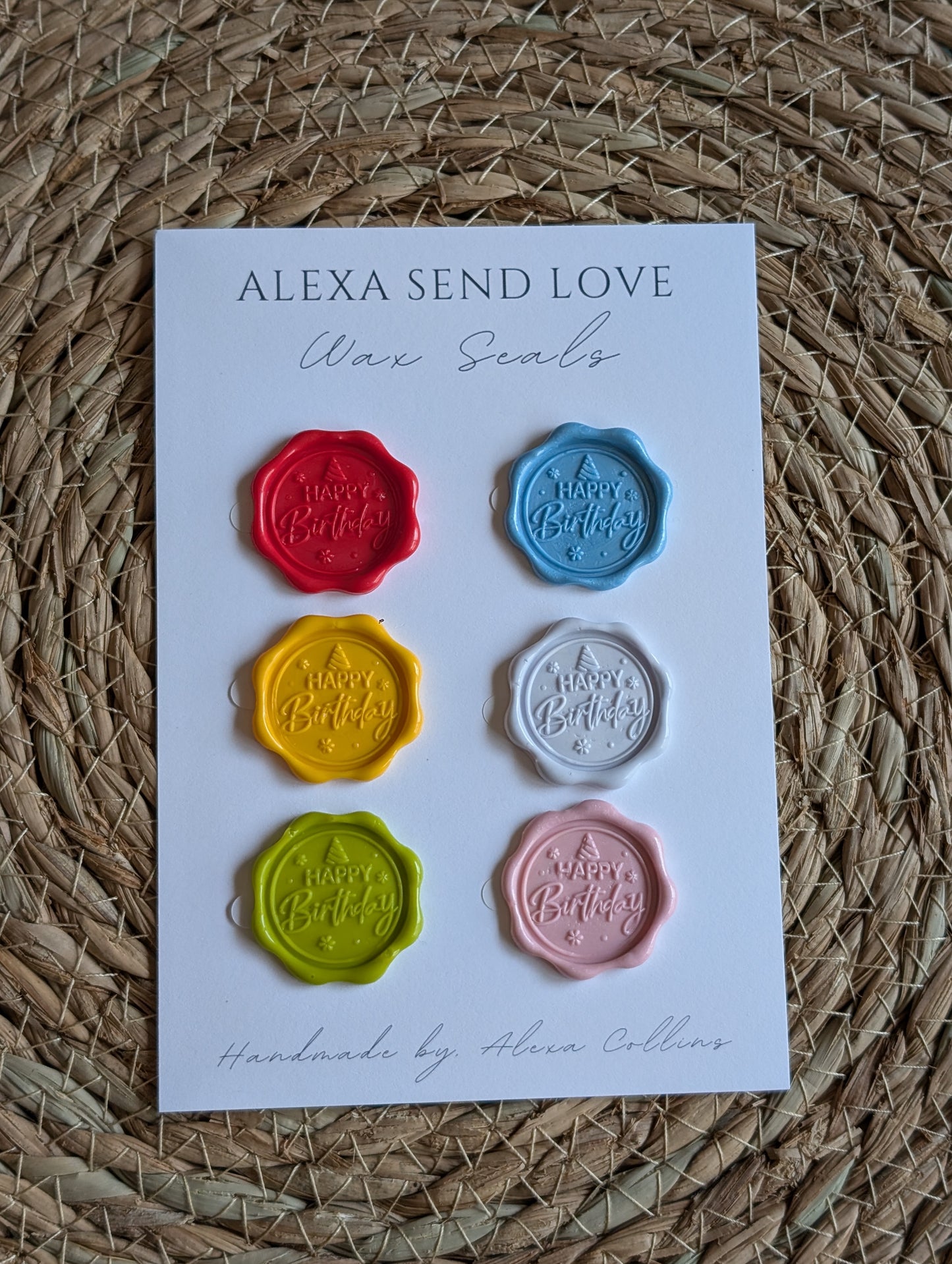 Colorful Birthday Wax Seal Pack (6)