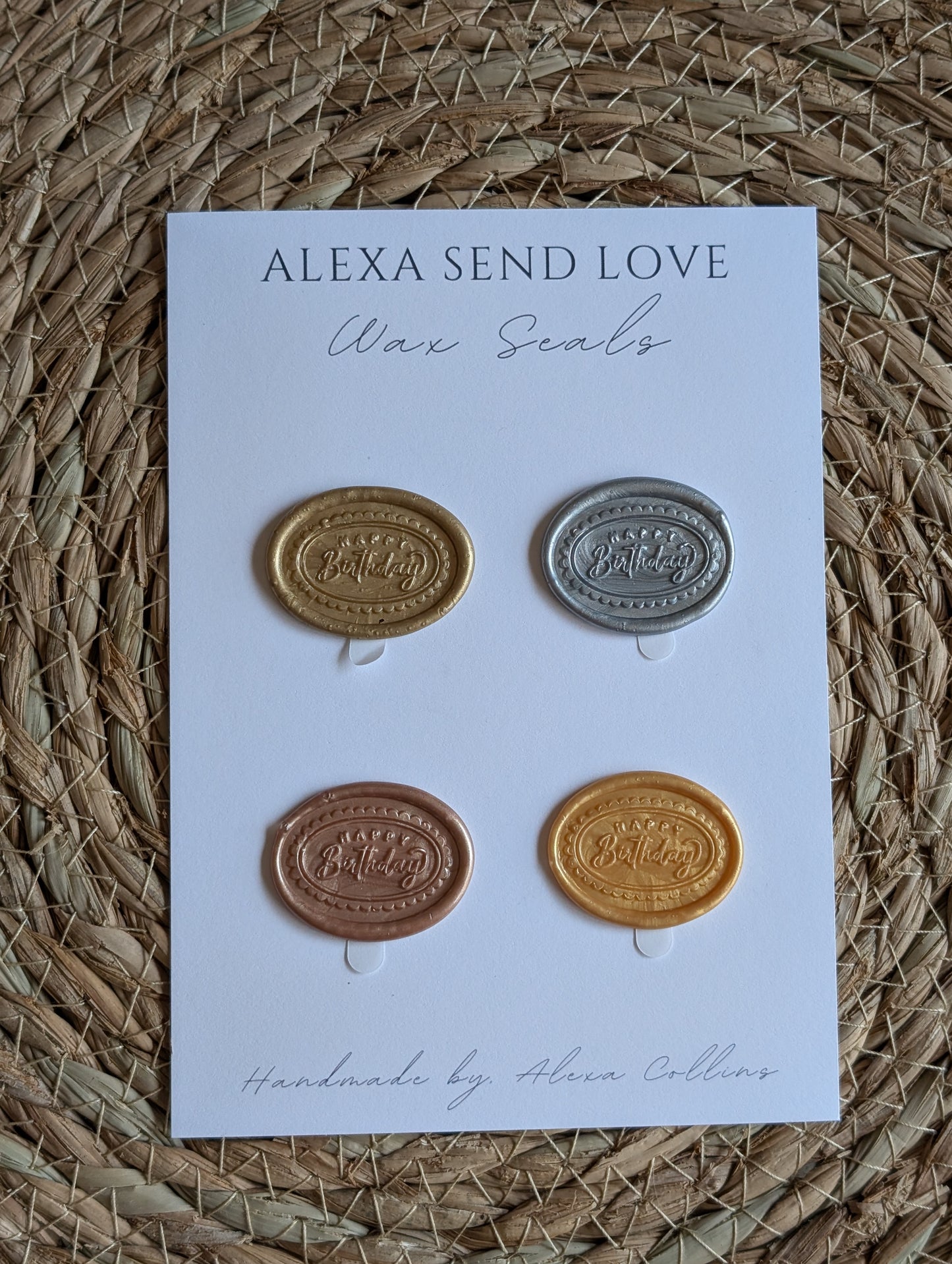 Metallic Birthday Wax Seal Pack (4)