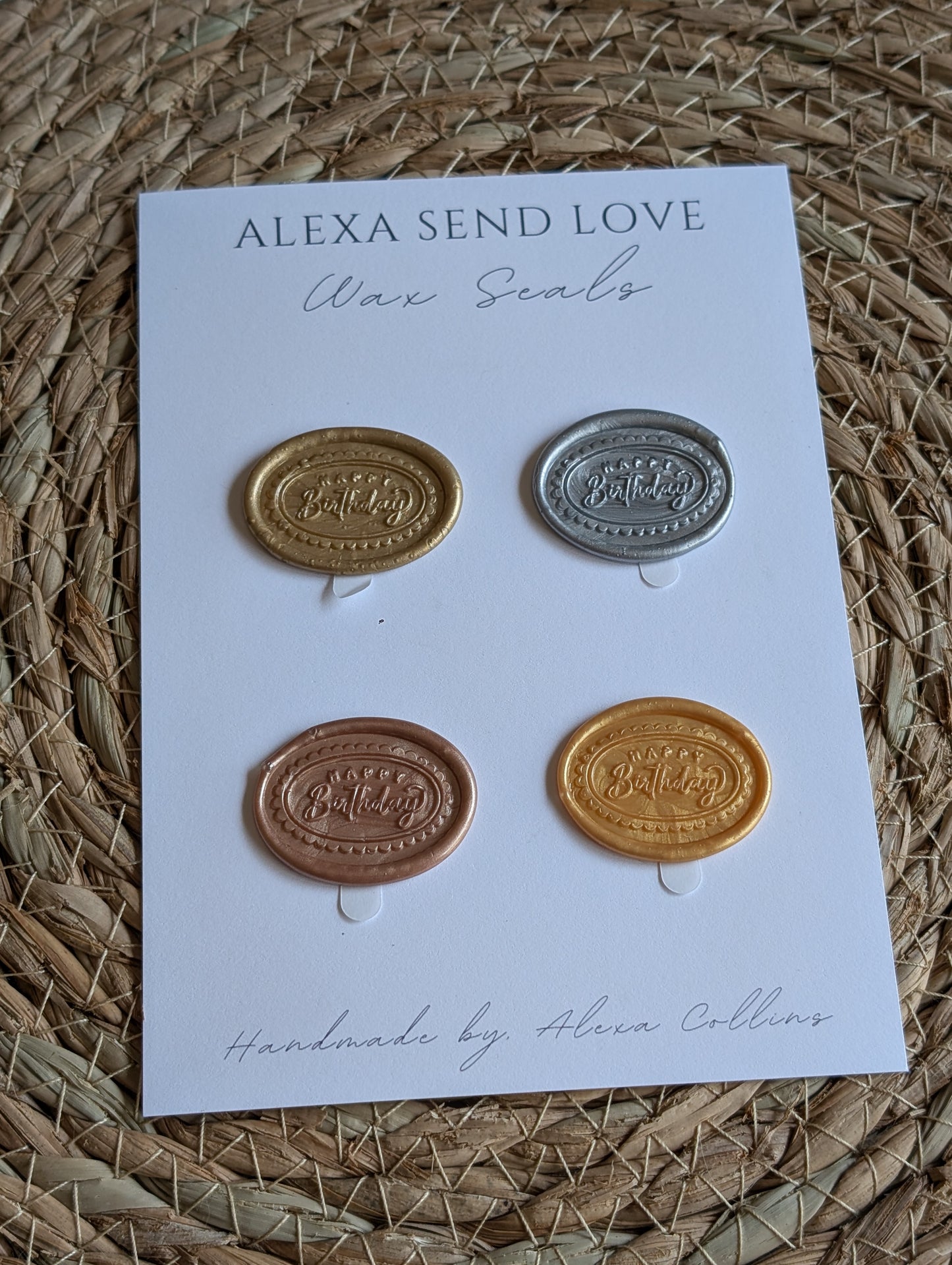 Metallic Birthday Wax Seal Pack (4)