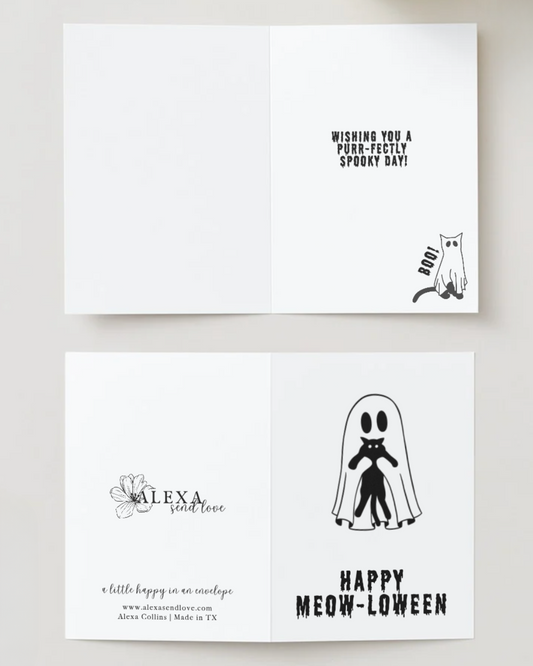 Happy Meow-loween Greeting Card (PREORDER)
