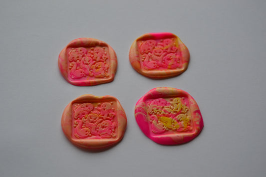 Handmade Wax Seals (Peel & Stick) (4 available)