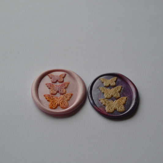 Handmade Wax Seal (Peel & Stick) (Pink or Purple)
