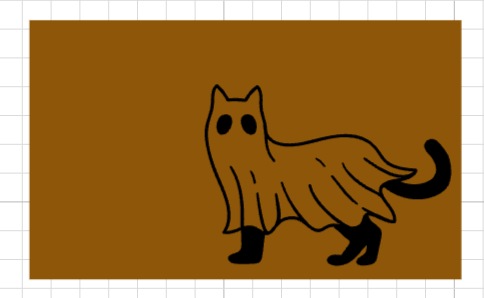 Ghost Cat Doormat (PREORDER)