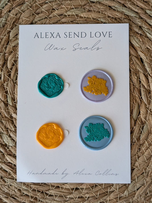 Summer Flower Wax Seal Pack (4)