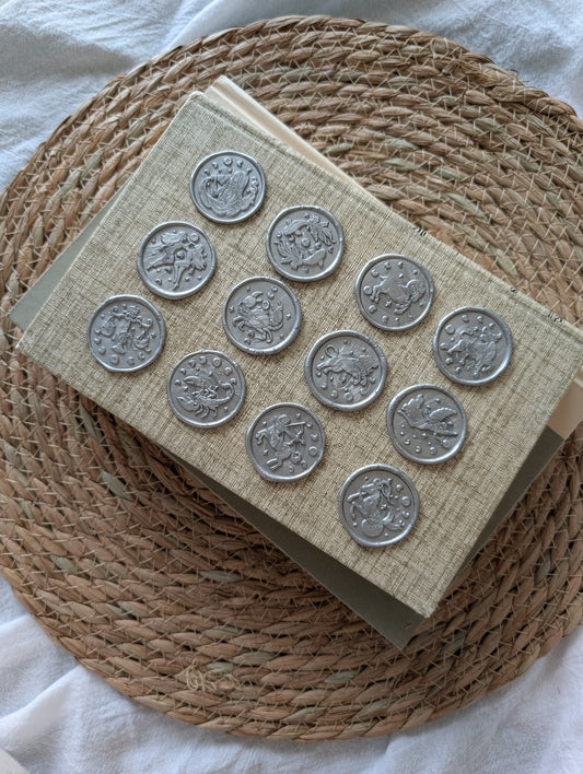 Silver Zodiac Seal Pack (12)