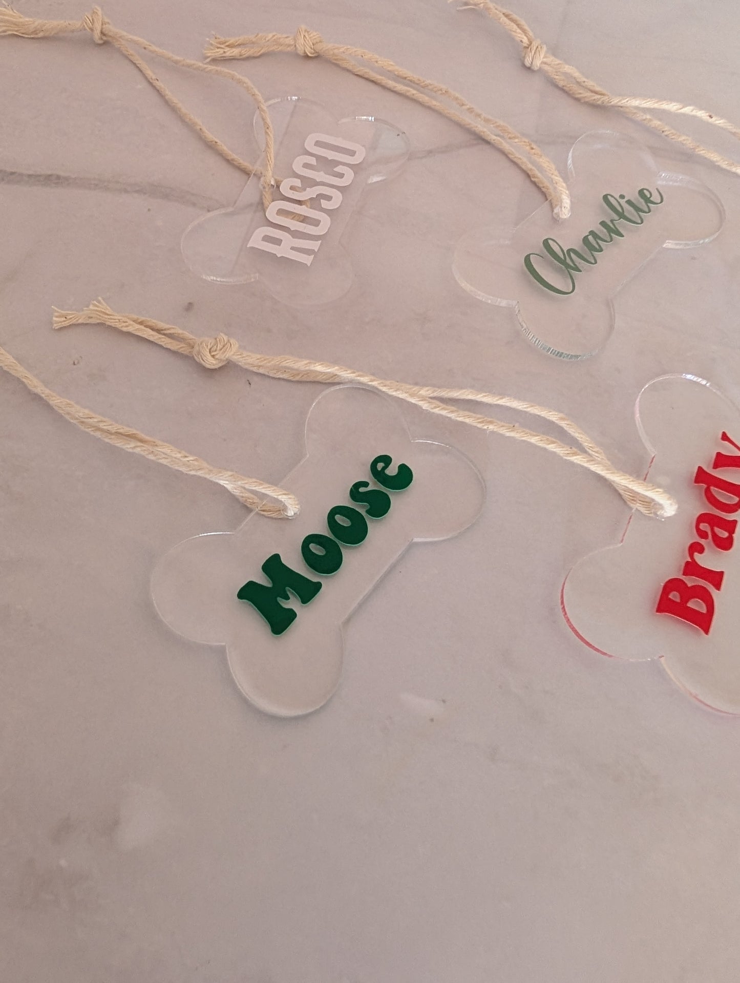 Dog Name Ornament