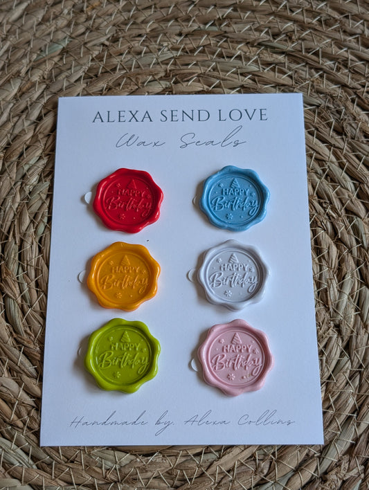 Colorful Birthday Wax Seal Pack (6)