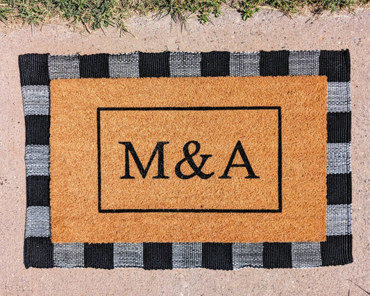 Two Initial Doormat (FREE shipping!)