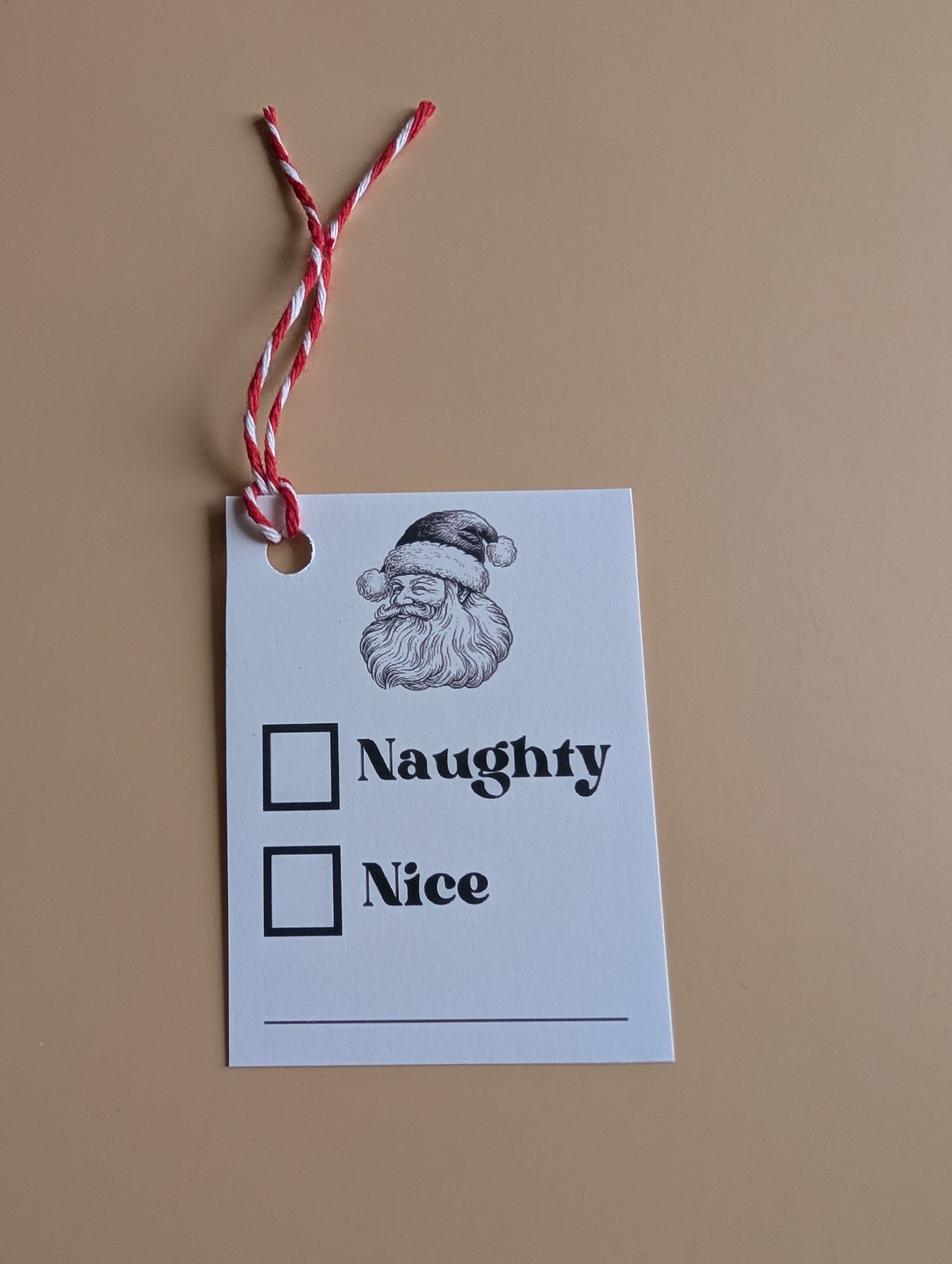 Naughty or Nice Gift Tag
