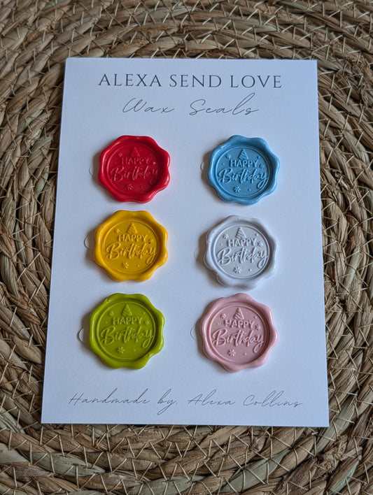 Colorful Birthday Wax Seal Pack (6)