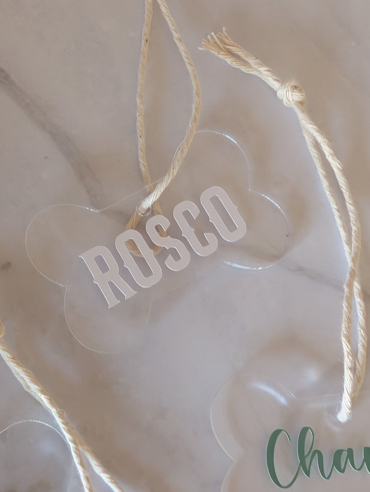Dog Name Ornament