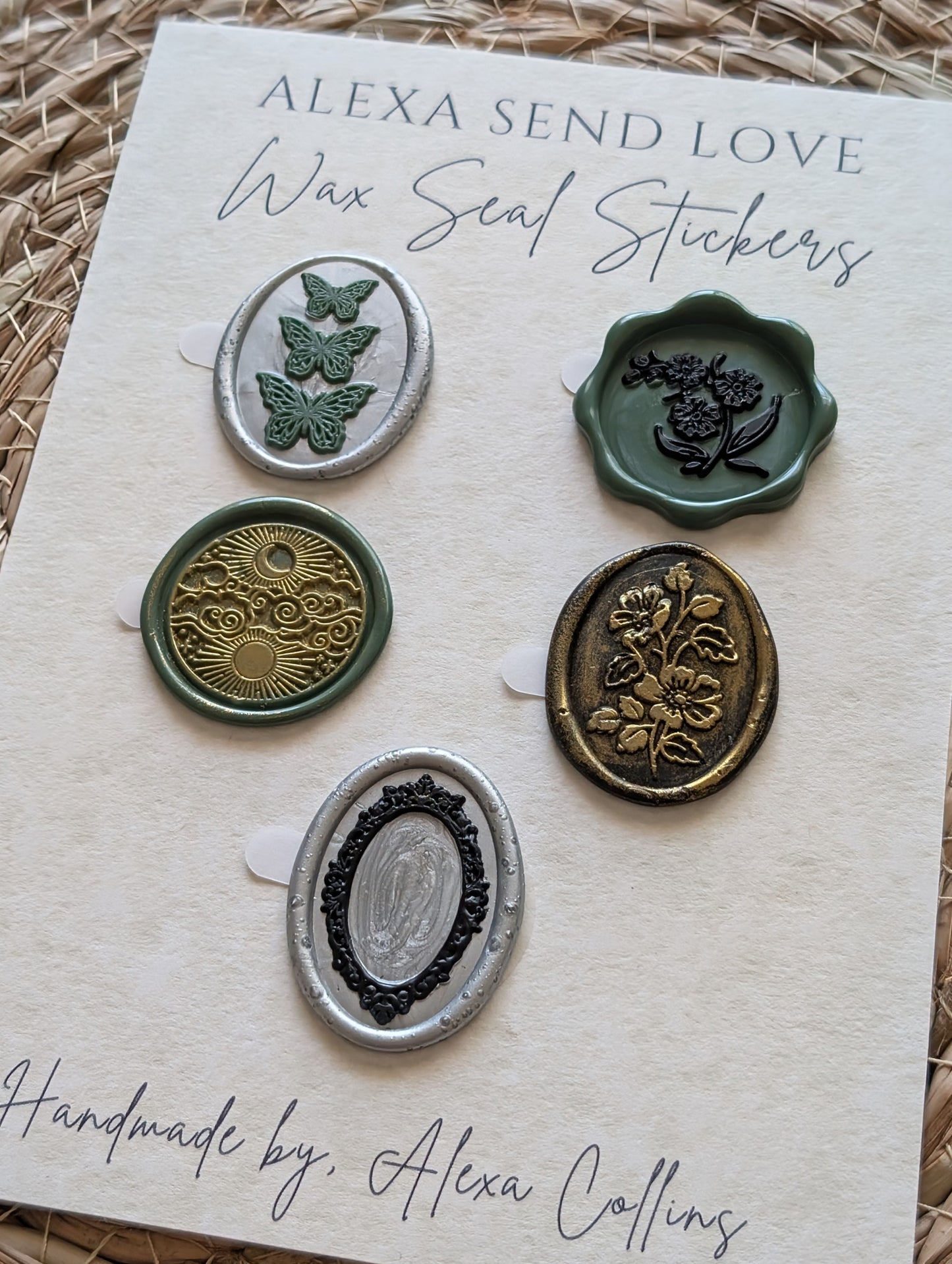 Moonlit Meadow Wax Seal Sticker Pack