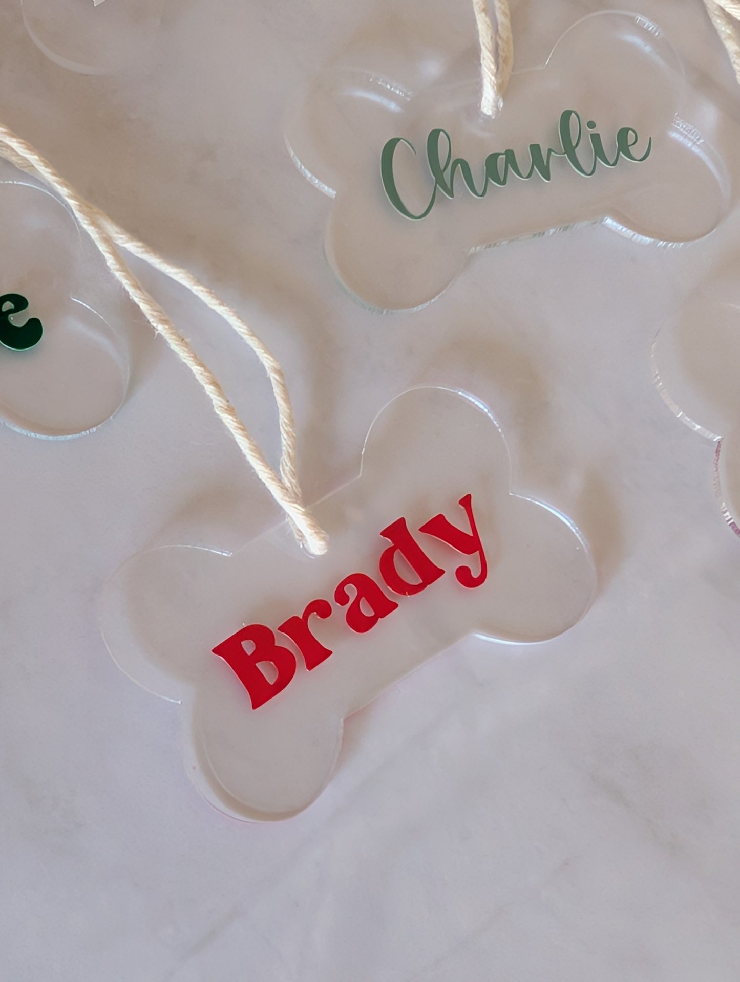 Dog Name Ornament