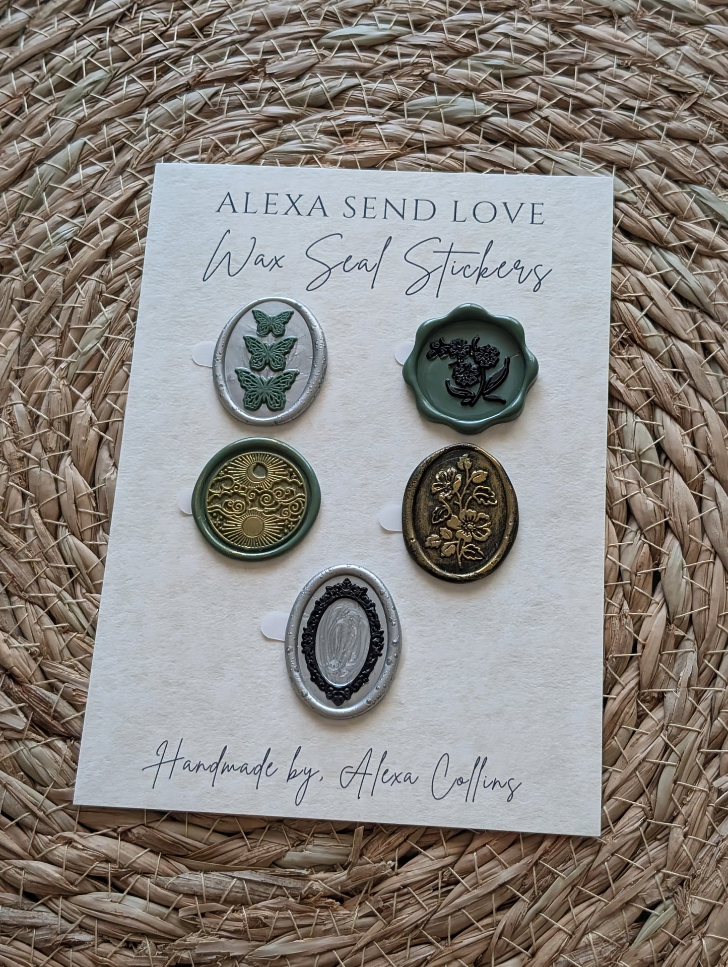 Moonlit Meadow Wax Seal Sticker Pack