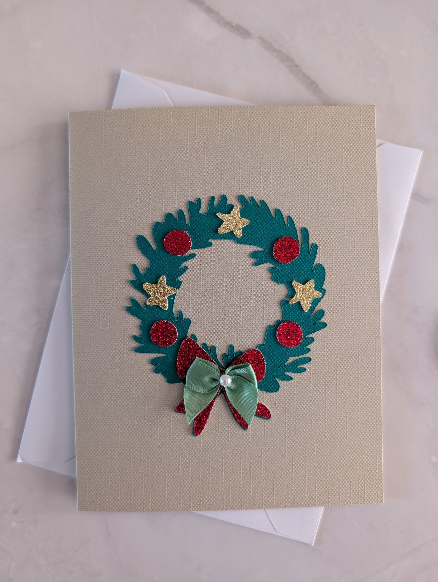 Handmade Wreath Card
