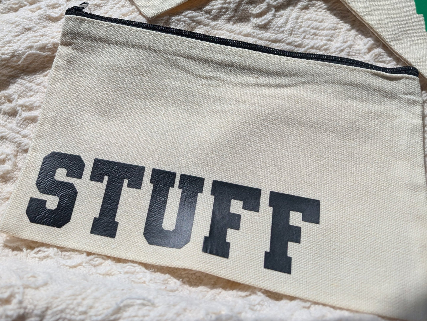 STUFF Canvas Zip Bag