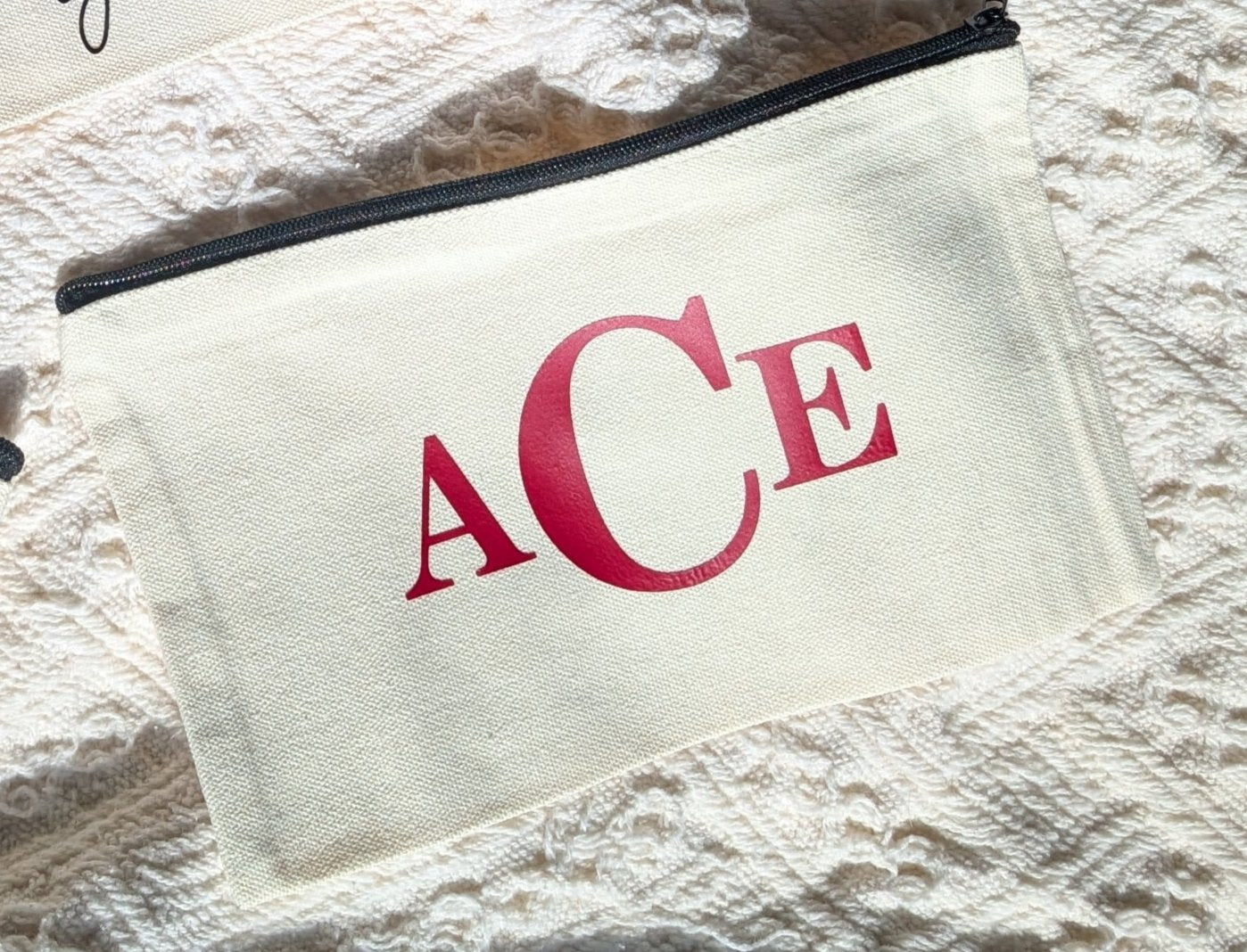 Monogram Canvas Zip Bag